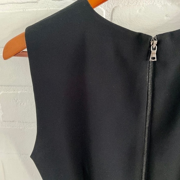 Revolve x BCBGMaxAzria Tank Top Peplum Black Marabout Feather S - Picture 6 of 9